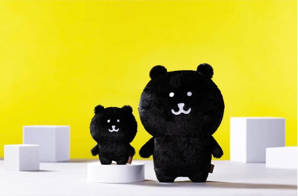 블랙 농담곰 마스코트 키링,봉제인형