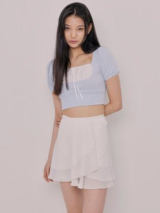 Blair wrap skirt (Ivory)