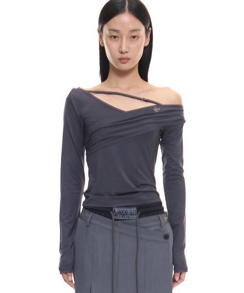 ADJUSTABLE BARE LS TOP (CHARCOAL)
