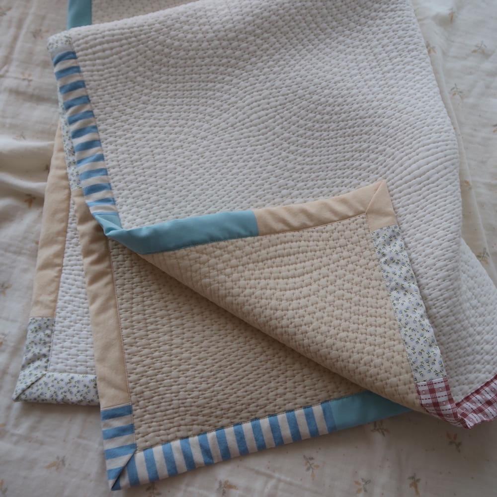 patchwork binding comforter (3colors)