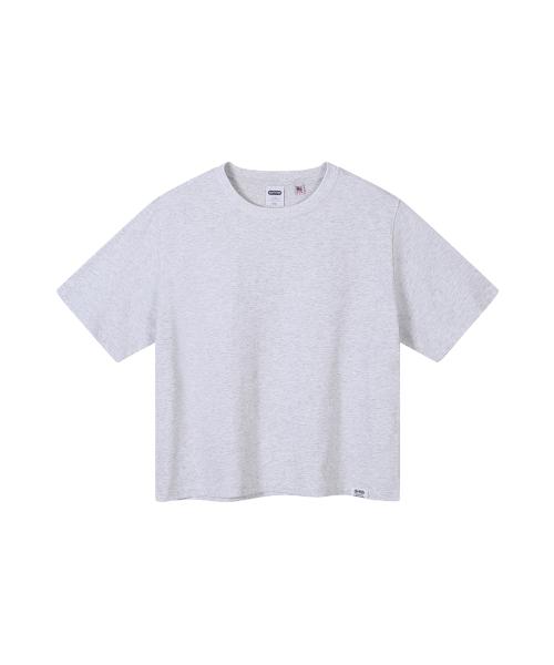 W SOLID T-SHIRT (LIGHT GRAY)