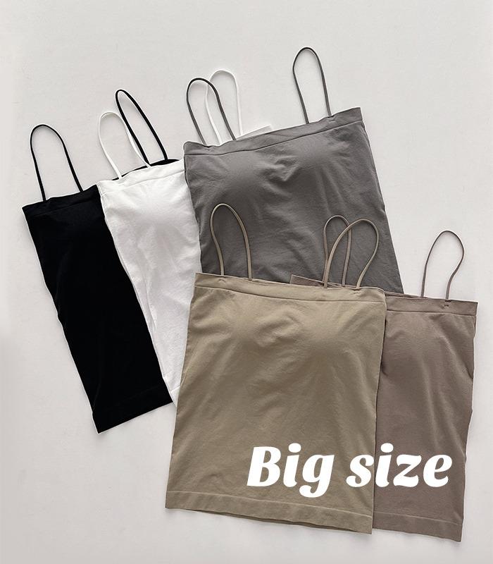 드레스코드에이치디 당일발송🚀 1+1할인 77-99 슬림핏 일자넥 캡나시 ( 패드고정 빅사이즈 캡나시 이너 캡내장 나시레이어드티 래쉬가드이너 끈나시 일자나시 88)