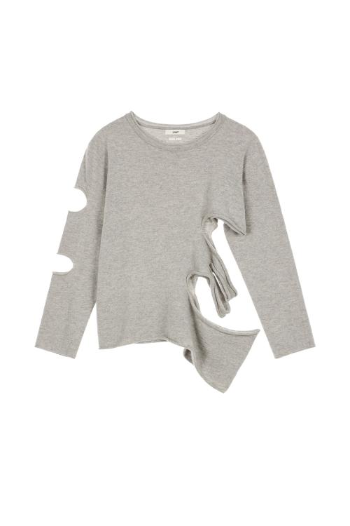 UNBALANCE HOLE KNIT IN GREY