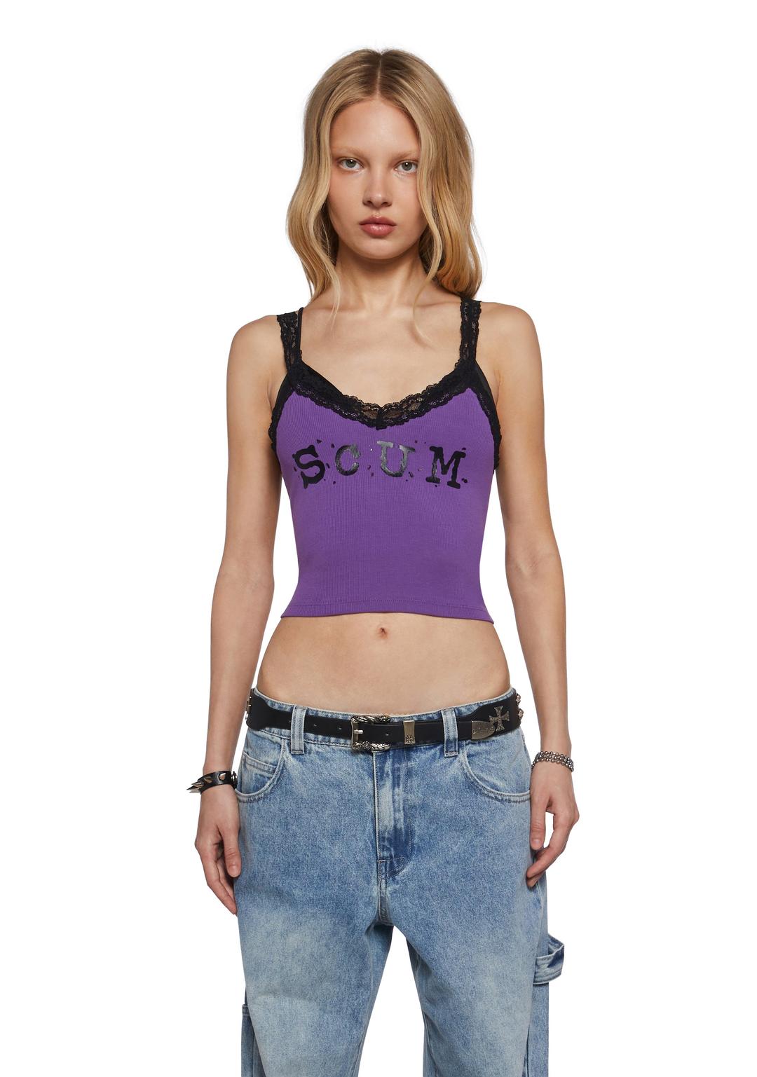 Scum Graphic Tank - PURPLE / XX-Small