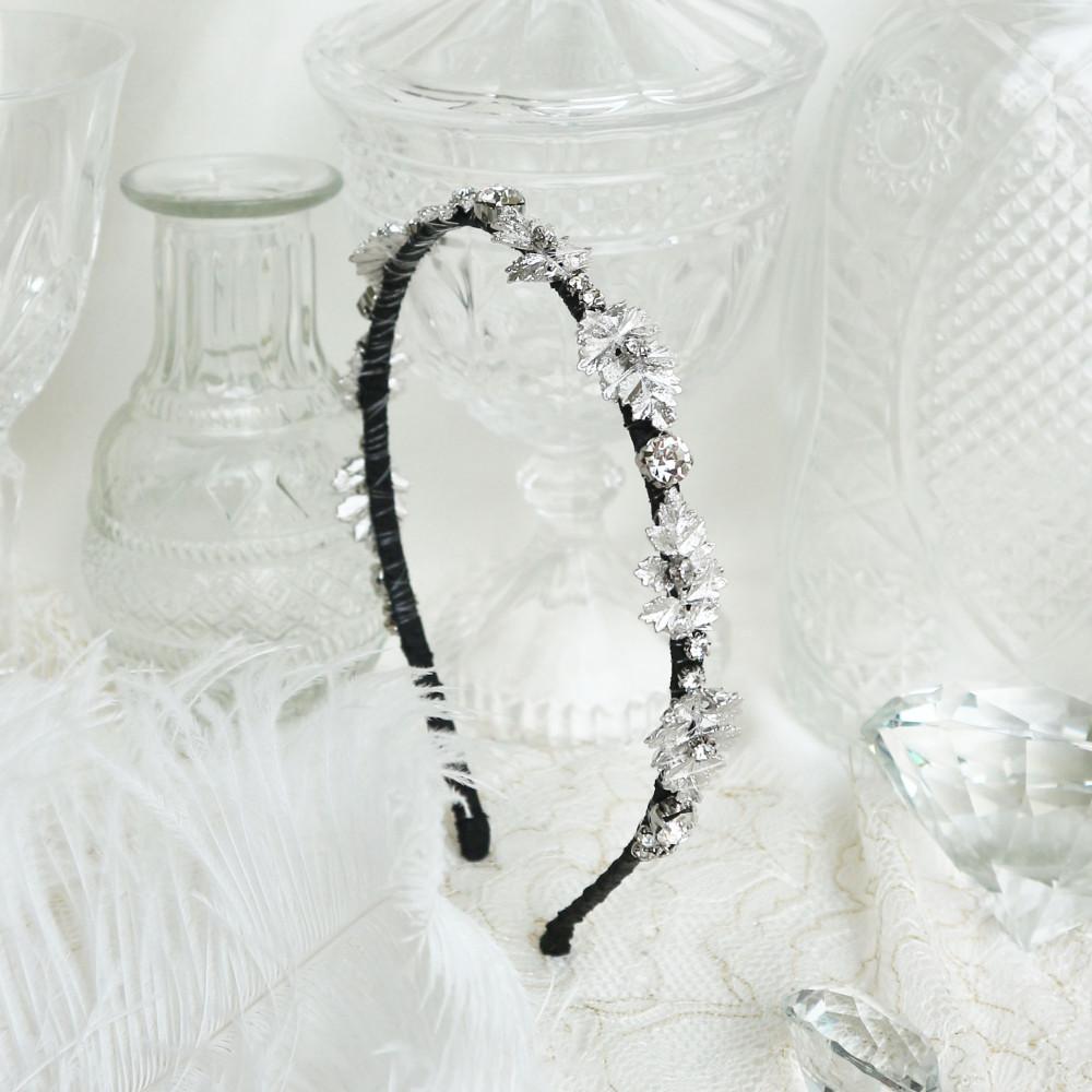 아이유 착용 하이퀄리티 실버 리프 호텔 델루나 아이유 패션 머리띠 헤어밴드