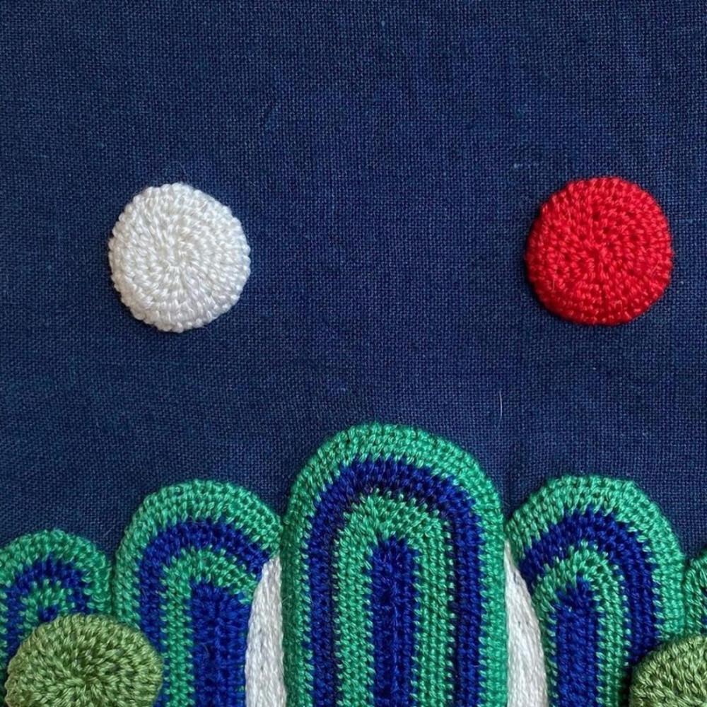 프랑스자수 일월오봉도