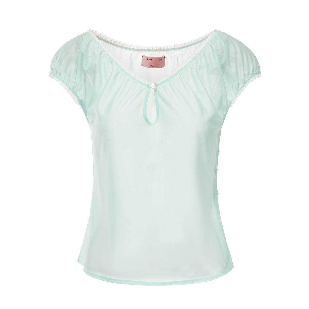 MINT GREEN BLUSHY TOP