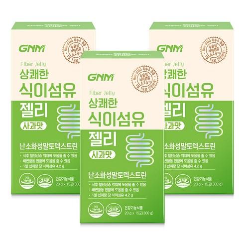 상쾌한 식이섬유 젤리 사과맛 / 난소화성말토덱스트린 배변활동 원활에 도움을 줄 수 있음, 300g, 3박스 - 영양제 | 쿠팡