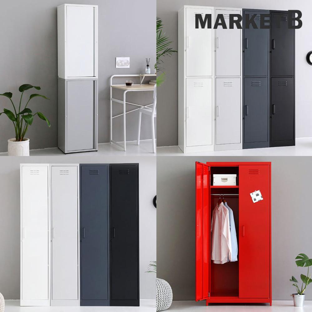 마켓비 캐비넷 락커룸 철제 캐비넷 개인 사물함 사무실 옷장 락카장