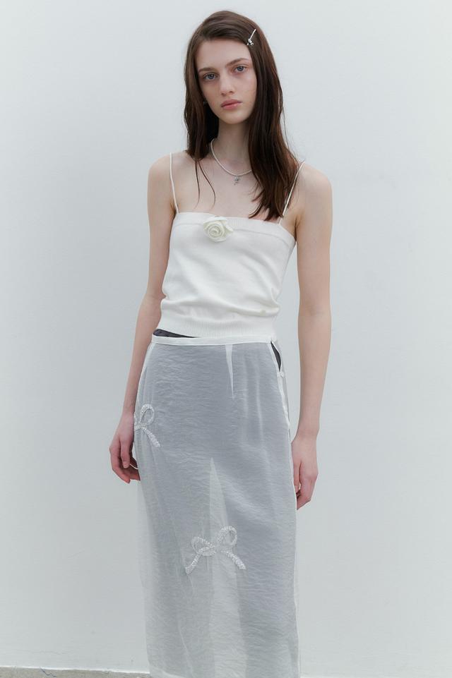 Rosy Cotton Bustier (Ivory)