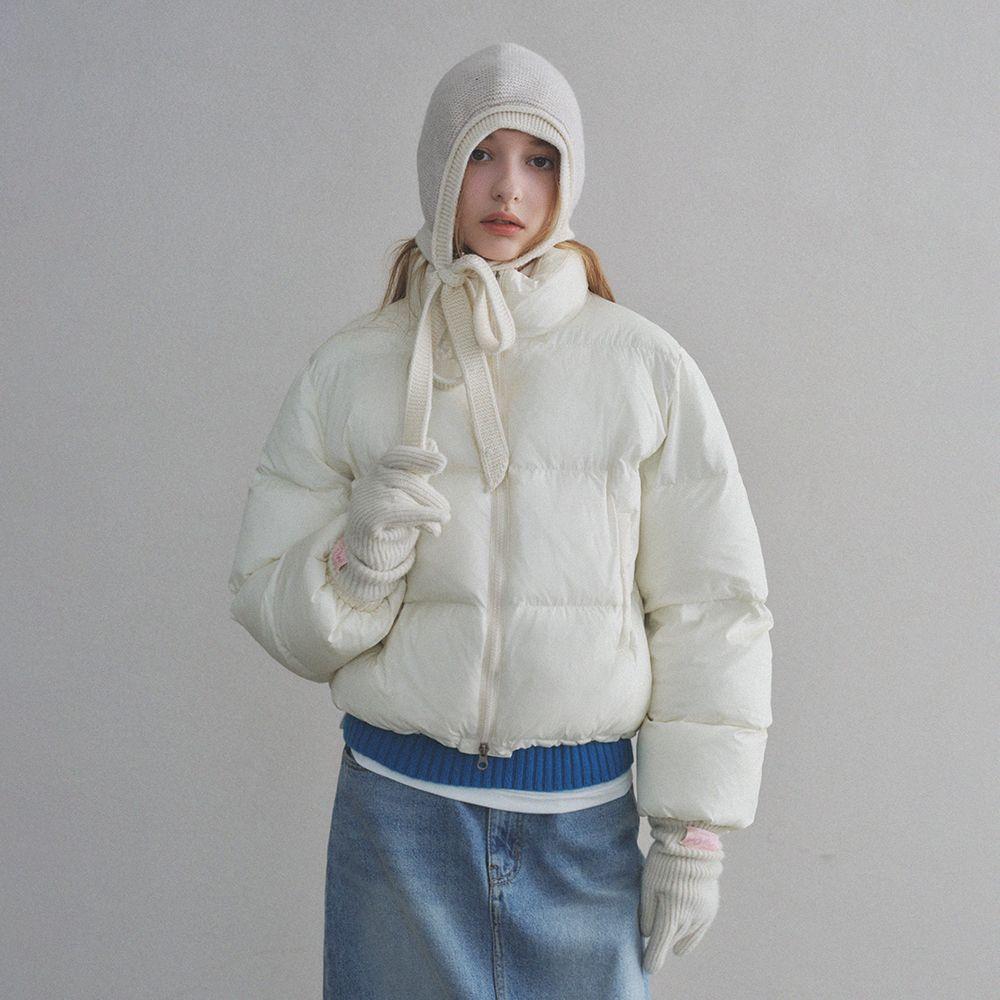 [29CM 단독]웜 에어리 크롭 푸퍼 패딩_Ice Cream