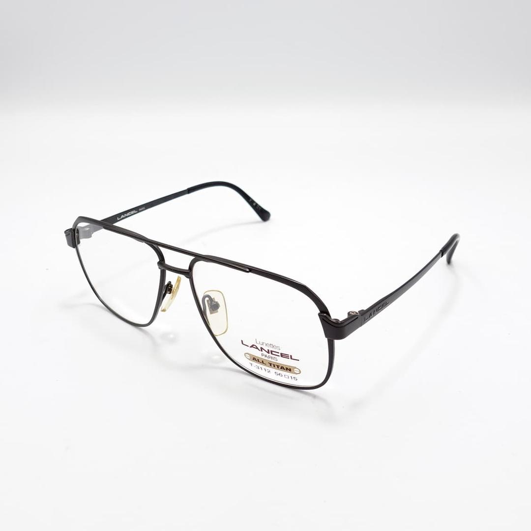 LANCEL란셀 티타늄 클래식 블랙 브릿지 긱시크 안경 | 후루츠패밀리