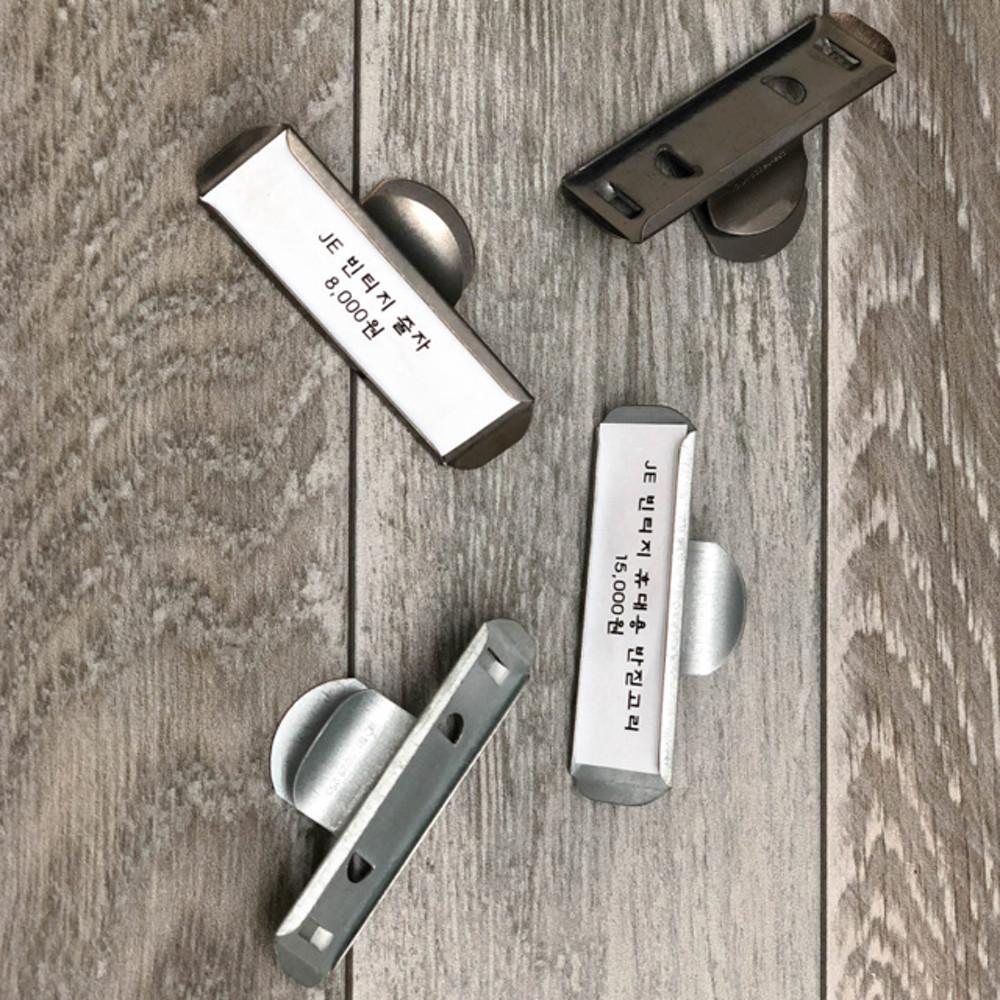 덜튼 타이틀 클립 매장가격 안내표 이름판 2컬러