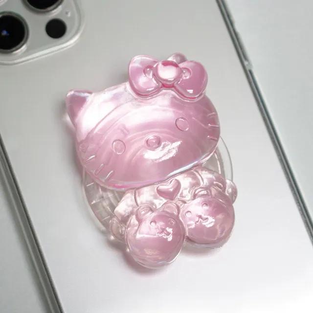 [1+1] 5color 키티그립톡 캐릭터 투명 틴트 레진 그립톡