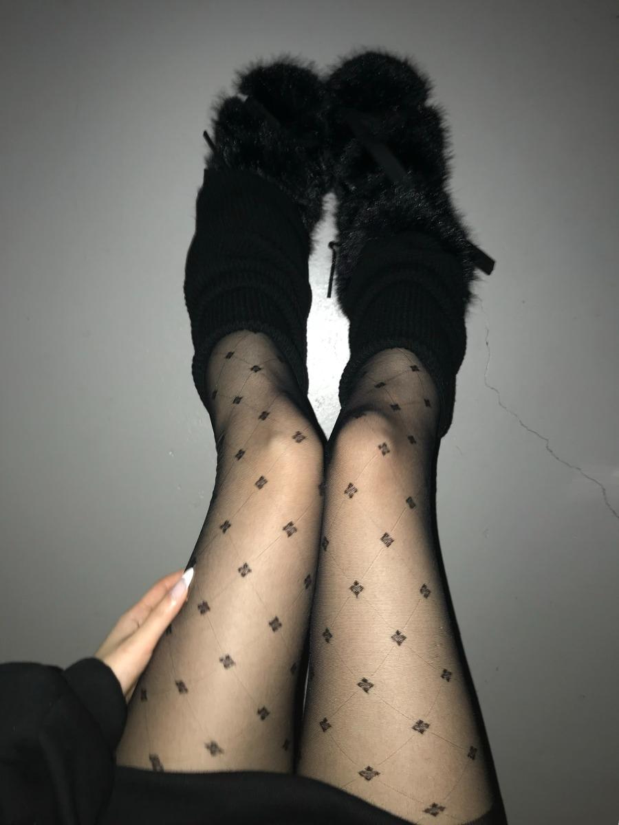 mini cross see-thorugh stocking