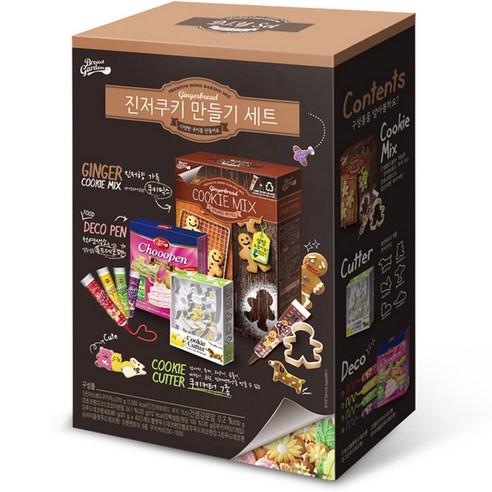 브레드가든 진저맨쿠키만들기세트 DIY, 쿠키믹스 + 초코펜..., 1세트