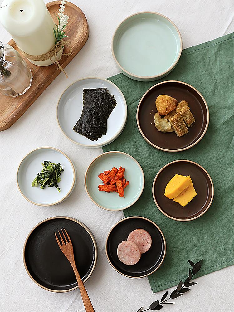 가연 도자기 앞접시 나눔접시 반찬그릇 옳음 찬기 원형접시