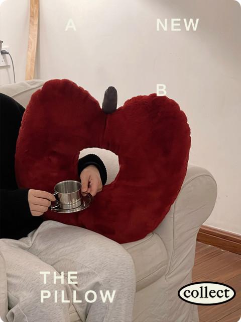 헤이유드 애플 빈티지 필로우 쿠션 등쿠션 레드 빈티지 레트로