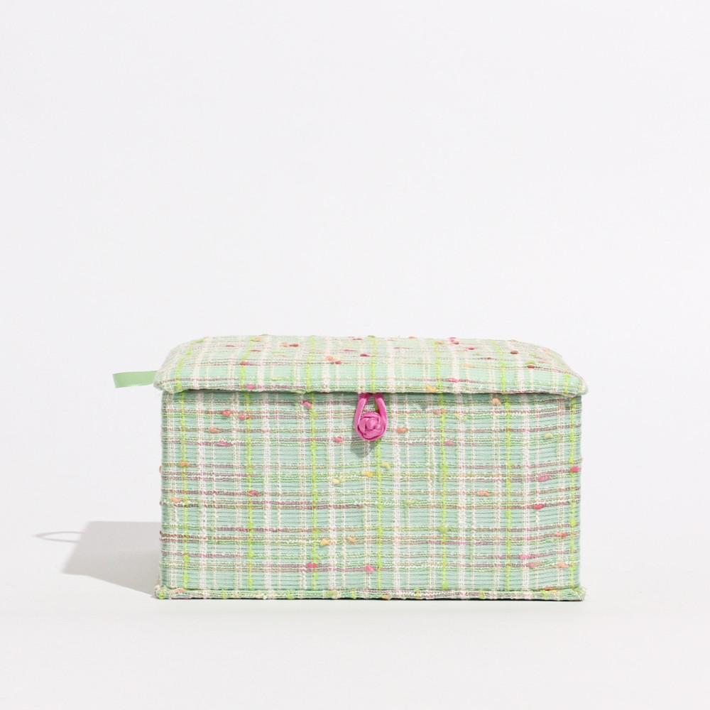 마마리 라임 트위드 수납함