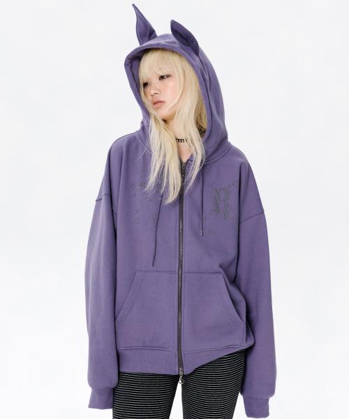 이어 집업 후디 [퍼플]