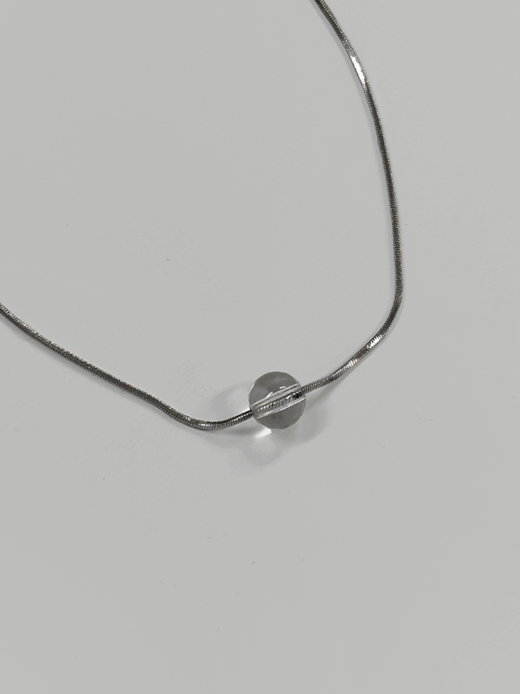 구슬 뱀줄 목걸이