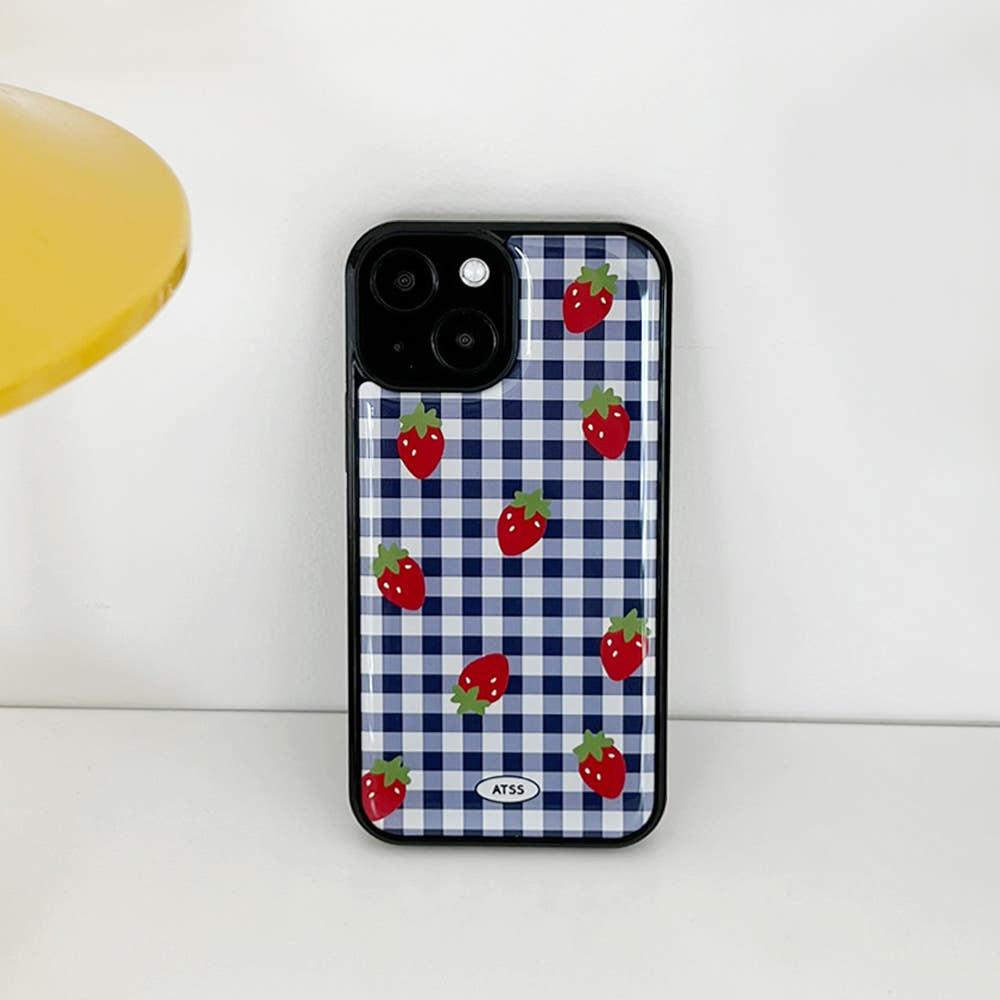 딸기 에폭시 범퍼케이스 아이폰16프로 케이스