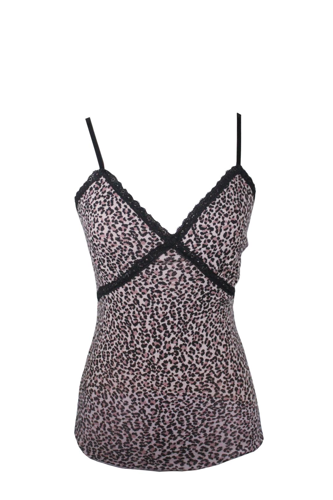 하루[春] - Leopard lace sleeveless (PINK)