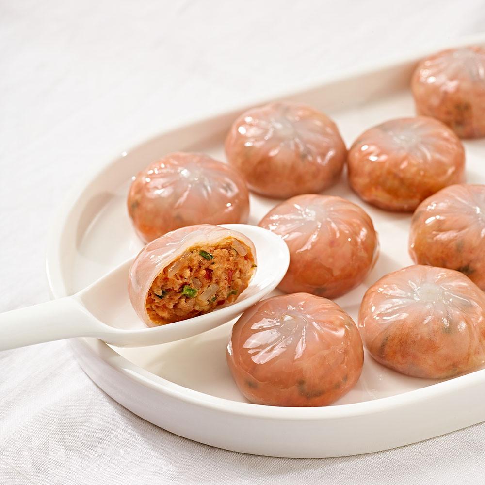 한만두 투명한 김치만두 물방울 1.2kg 감자만두 김치 포자만두 [원산지:상세설명에 표시]