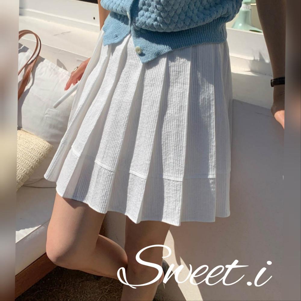 [당일] 아잉 데이지 스커트 플리츠 2col 여름 미니 areing