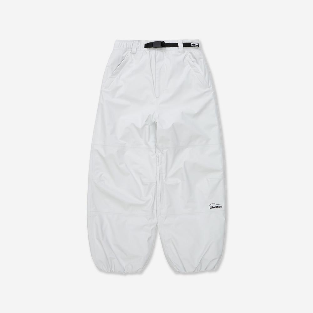 디미토 2425 DIMITO BANDED BT PANTS DEEP WHITE 스노우 보드복 팬츠