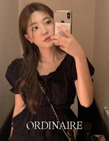 가내스라 [ordinaire] 쥬시 블라우스 (2color) (여름셔츠, 반팔 블라우스 추천)
