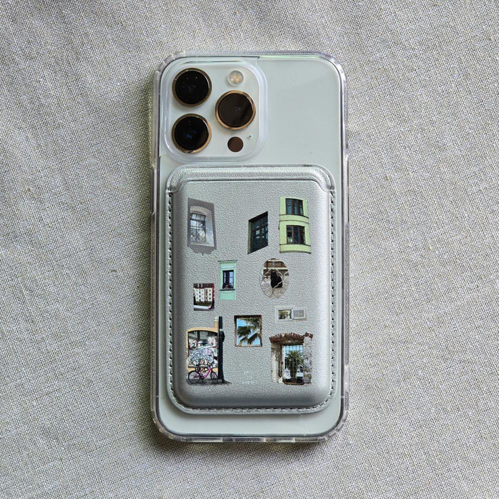 맥세이프 카드수납포켓 Through the window (실버)