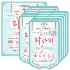 소프리스 풋&레그 마사지 더블 에센스 마스크 팩, 10매입, 1개