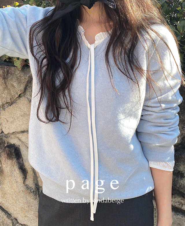 킨다베이지 [page] 콜필드 캐시 브이넥 니트 (7color) (*new color 추가!)┃오늘출발