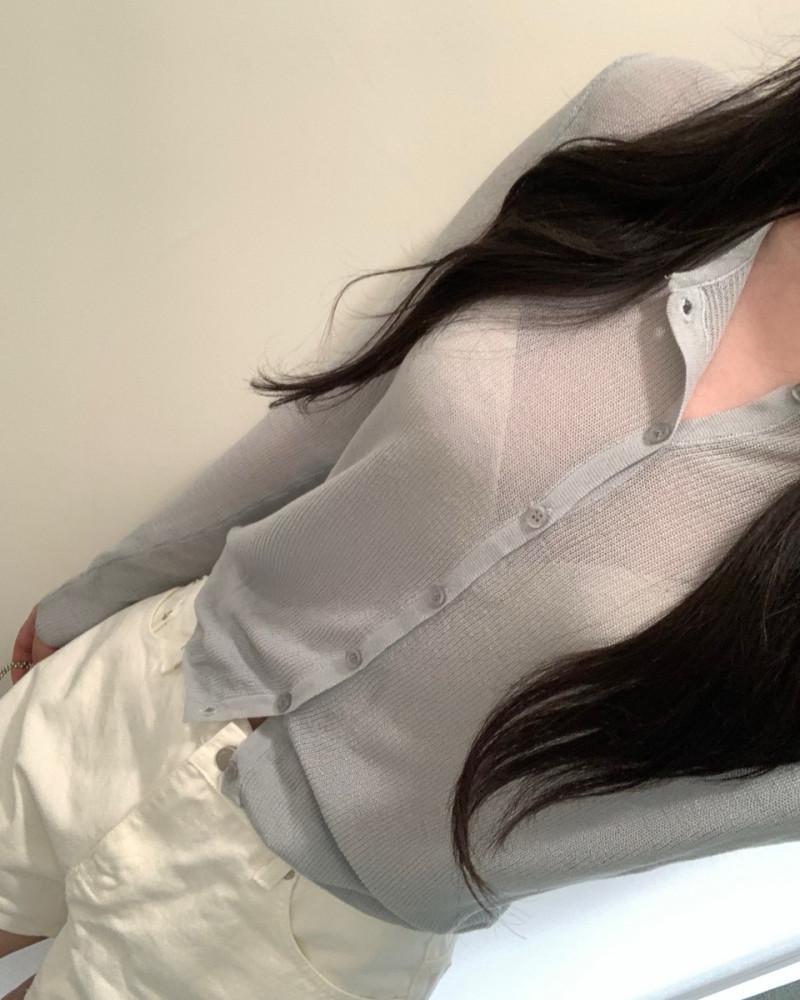 [프리마인] 오브 라운드 린넨 가디건 4color