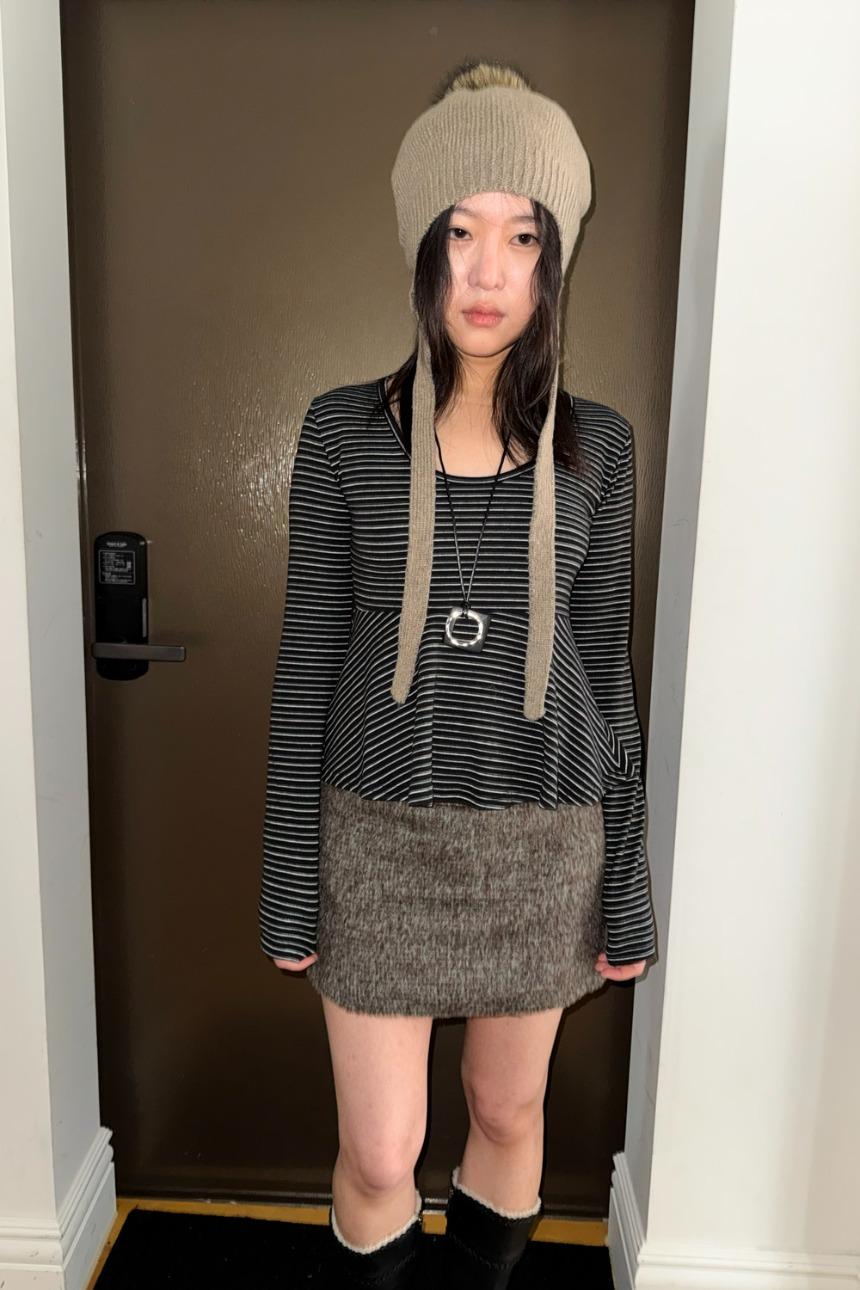 line flare stripe top (2color)