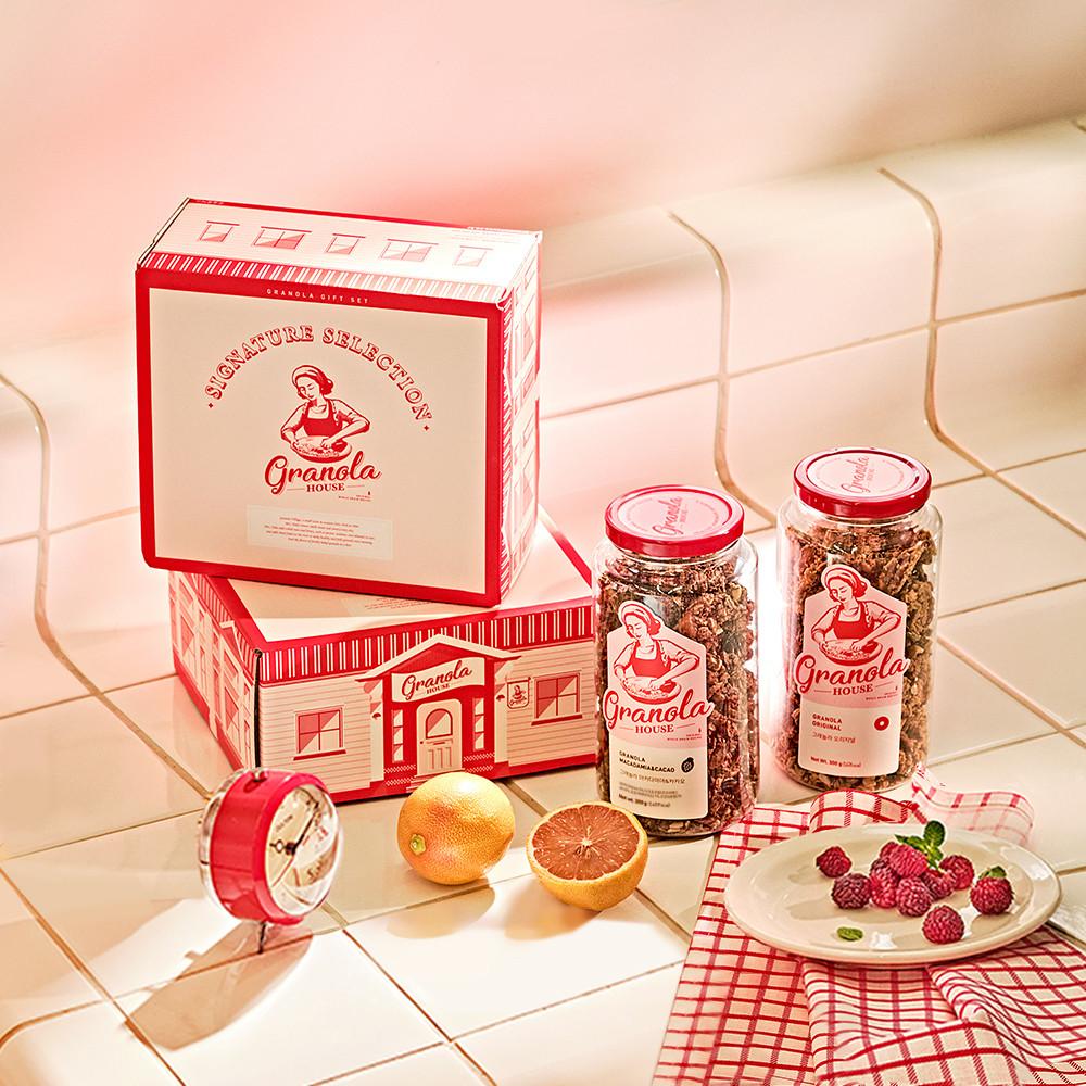 그래놀라하우스 시그니쳐셀렉션 300g, 2입  수제 그래놀라 선물세트