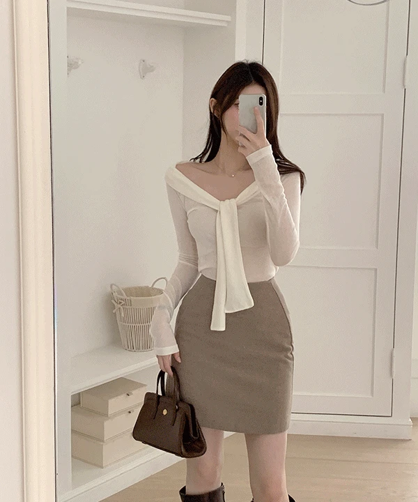 리플 여리슬림 타이 숄 울텐셀티 t - 3color