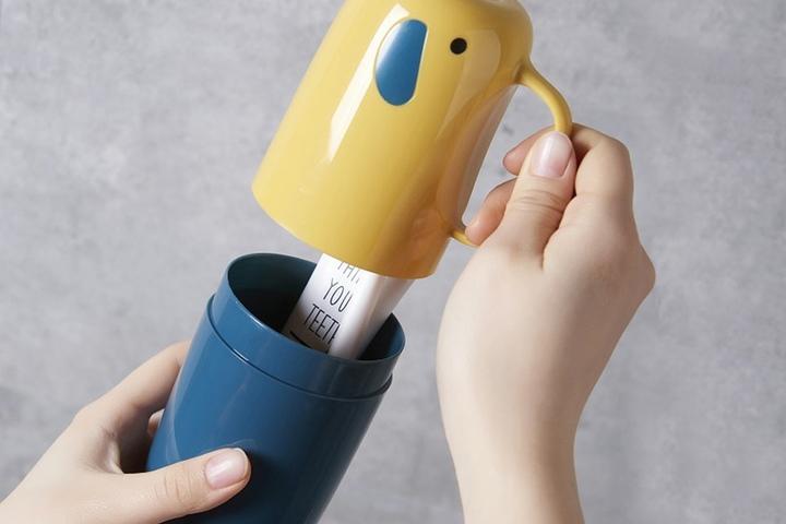 귀여운 휴대용 칫솔케이스 치약 칫솔통 보관함