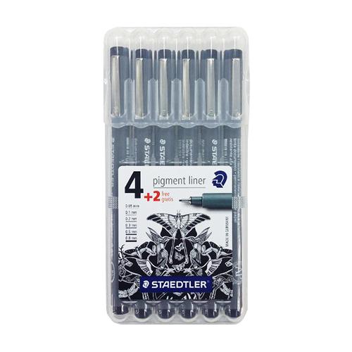 스테들러 피그먼트 라이너 6자루 세트 [308 SB6P]