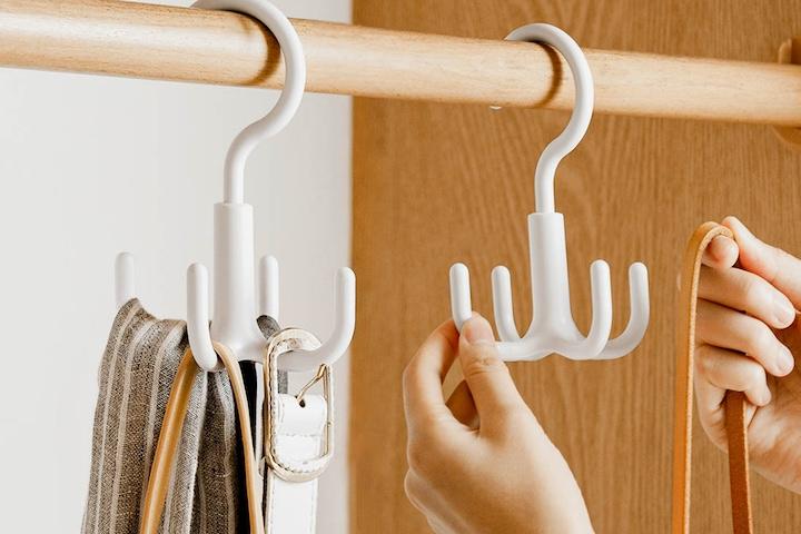 360도 회전 가방 모자 행거 벨트 스카프 넥타이 걸이