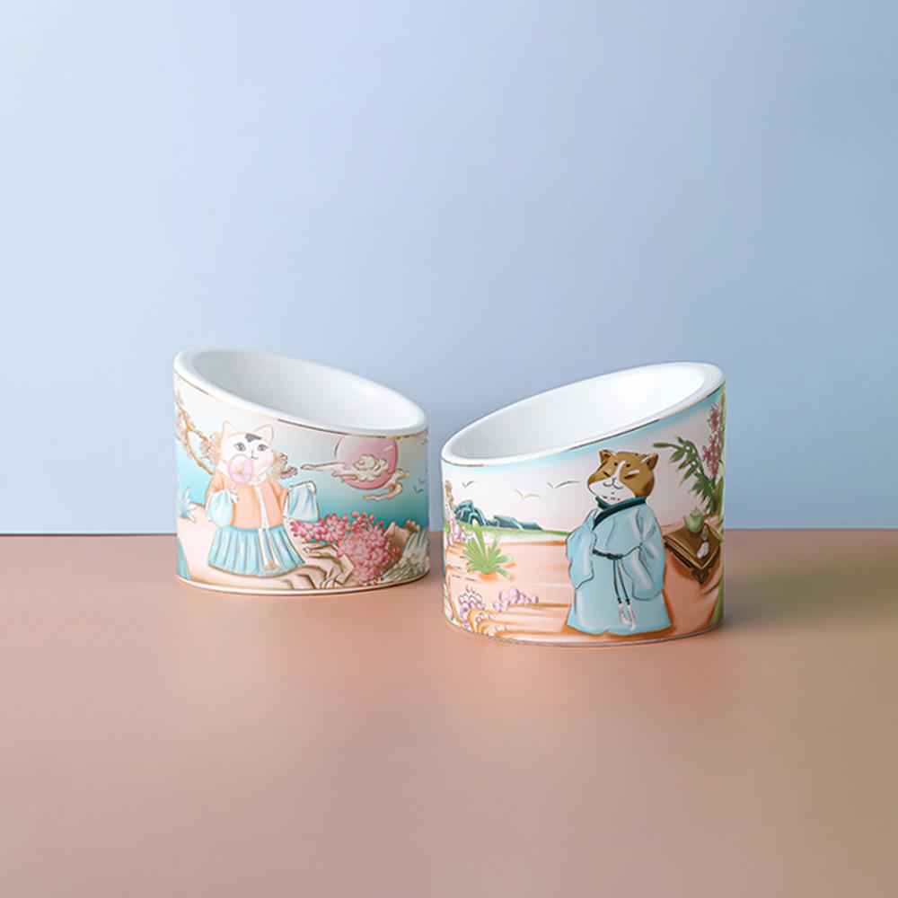 신선고양이 식기(지름15.5cm)