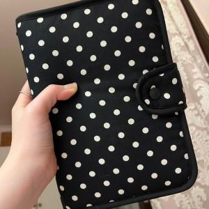 클래식 땡땡이 북커버 콜북 호보니치 A6 책커버 다이어리커버 패브릭