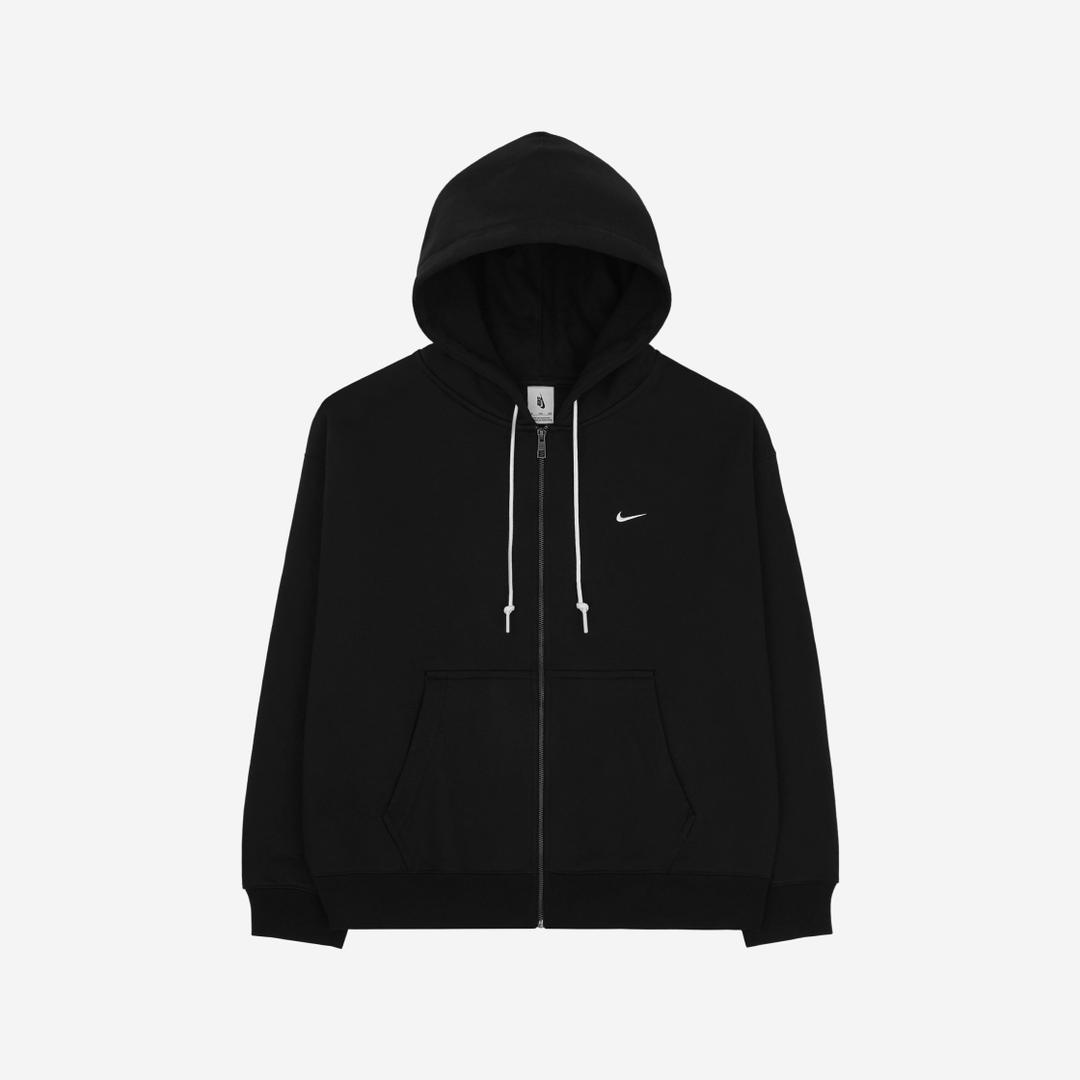 Nike NRG Solo Swoosh Full Zip Hoodie Black - Asia