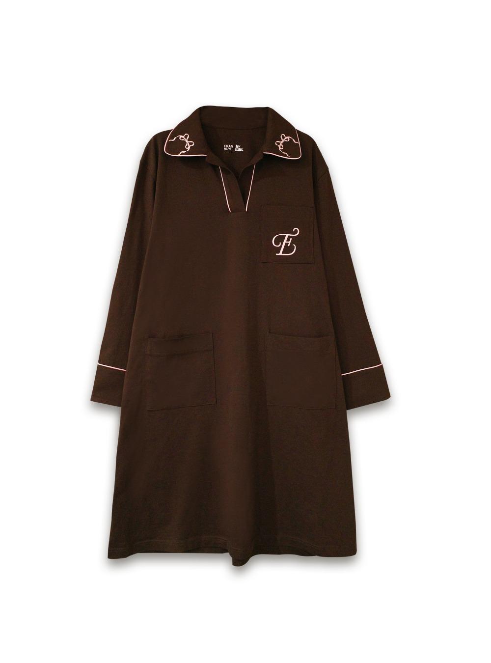 [FRANKLY! X By Edit] Dress pajamas, Brown