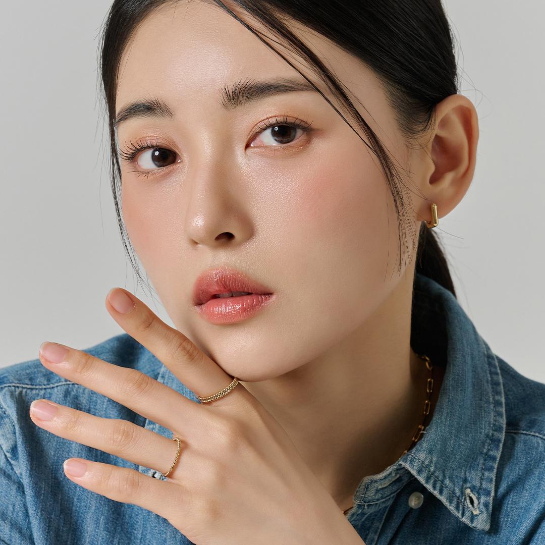 골드앤디어 골드앤디어 14KGP 버블 레이어드 슬림 반지
