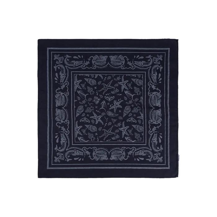 [리오더] 페이즐리 9202 네이비 코튼 반다나