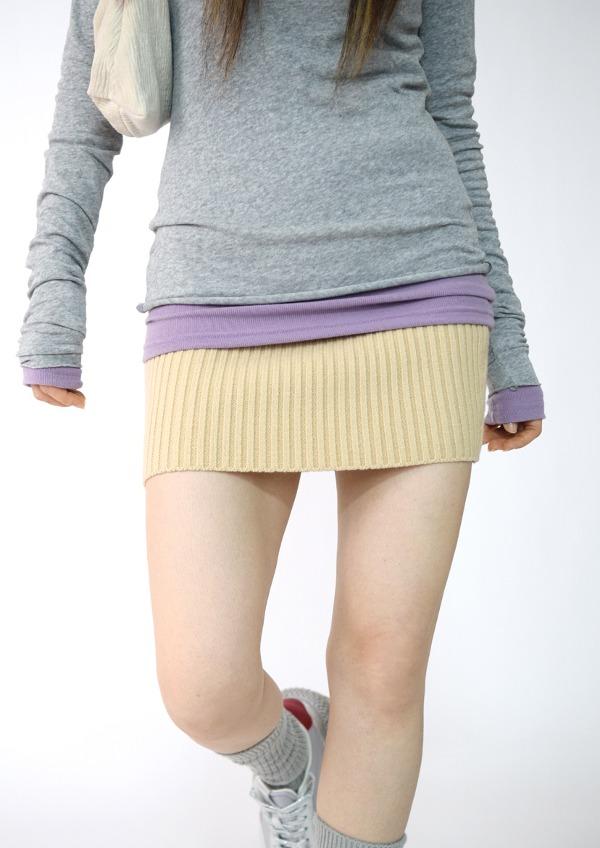 숏 니트 스커트(3color)
