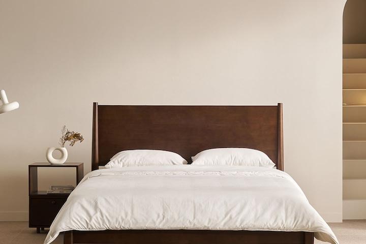 루씨르 평상형 고무나무 원목침대 프레임 슈퍼싱글 퀸 SS Q K