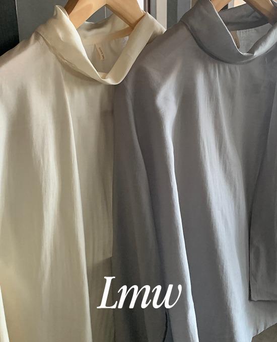 [하객룩][무료배송][l.m.w] 앤드 스탠다드 스카프 타이 블라우스 (bl)